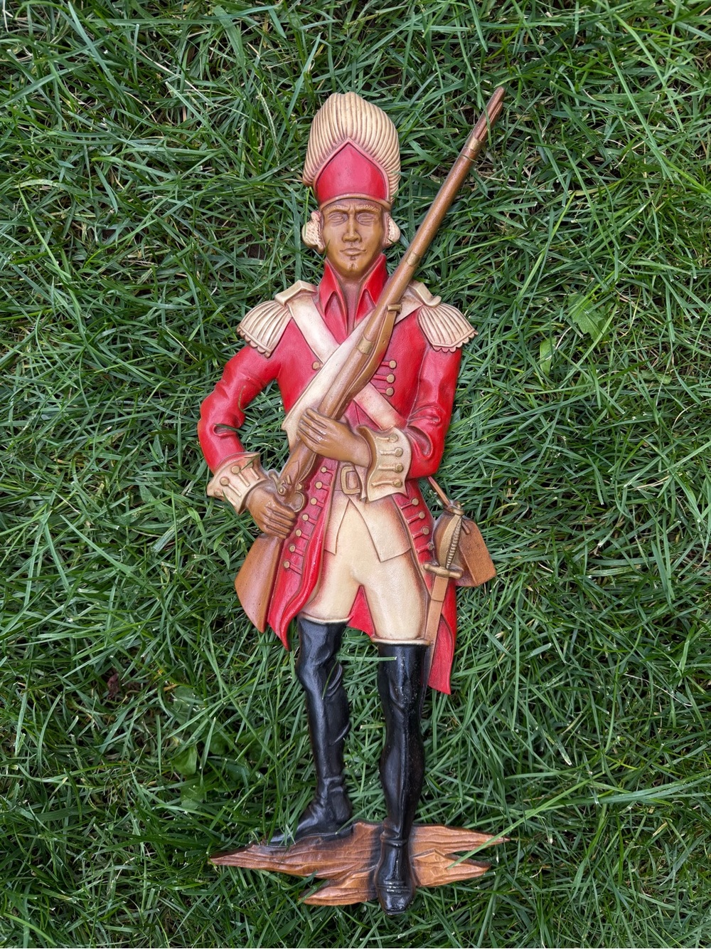 Vintage Sexton British Army Redcoat Wall Art Plaque